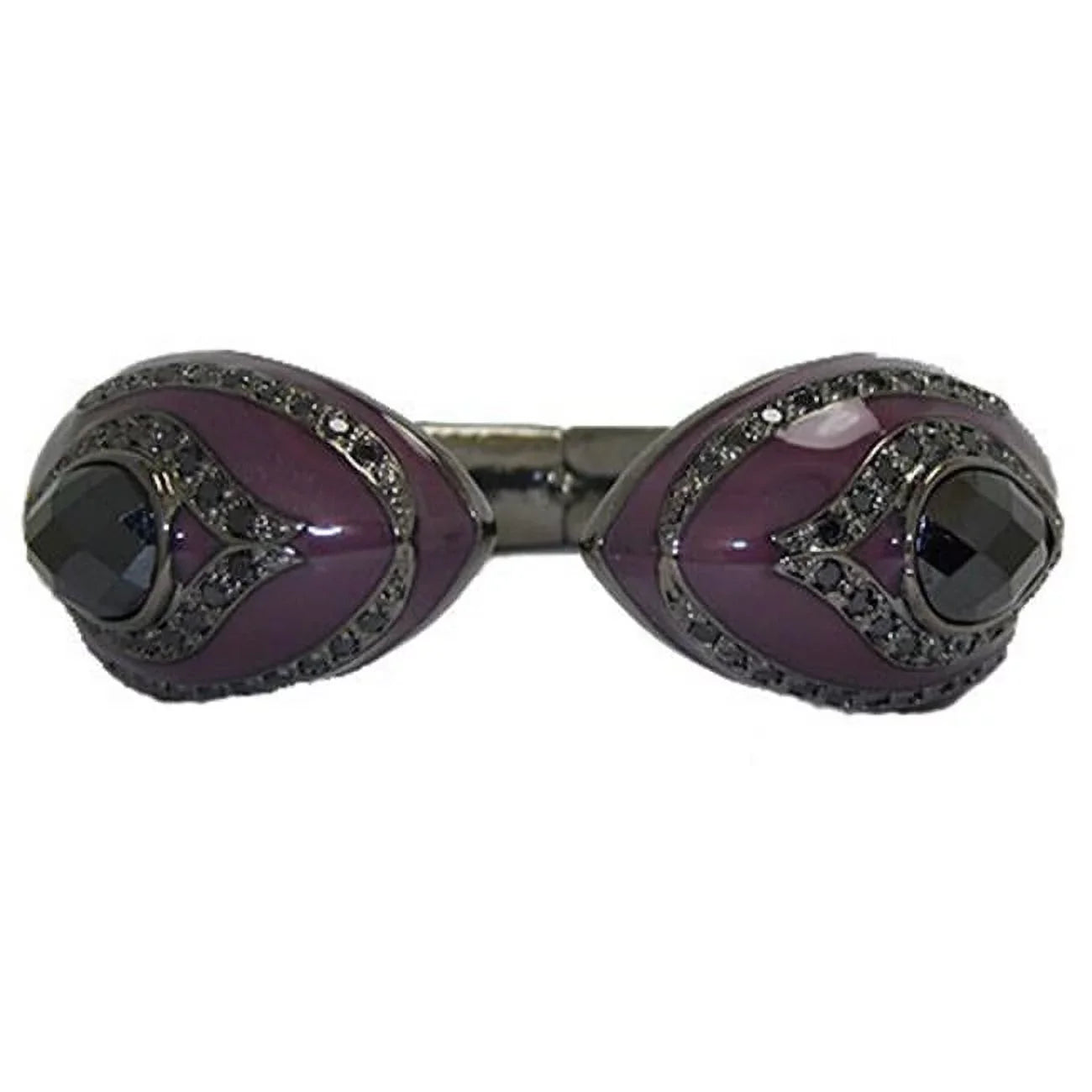 Designer Accented hinged Jewelry - Bracelet Bangle Crystal