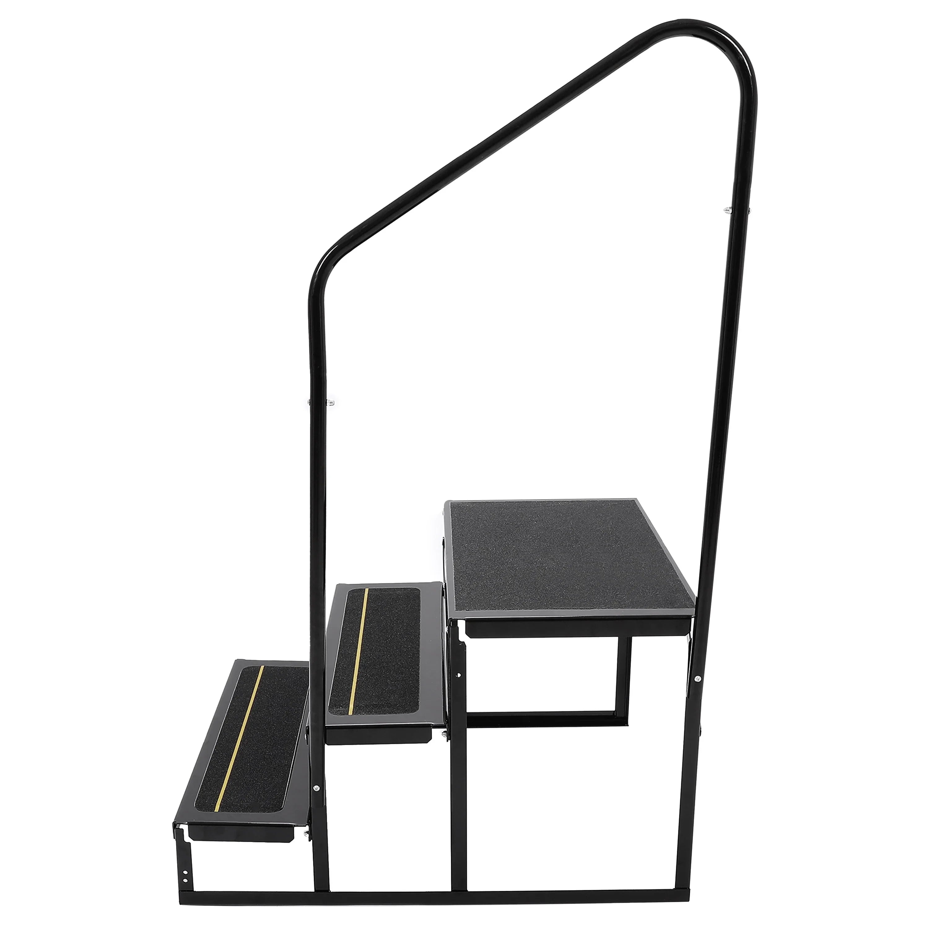 Steel RV Steps Trailer for Armrest Stairs Rail Travel W/ HECASA Trailer Load Hand 3 Universal Camper Hand-railing Side
