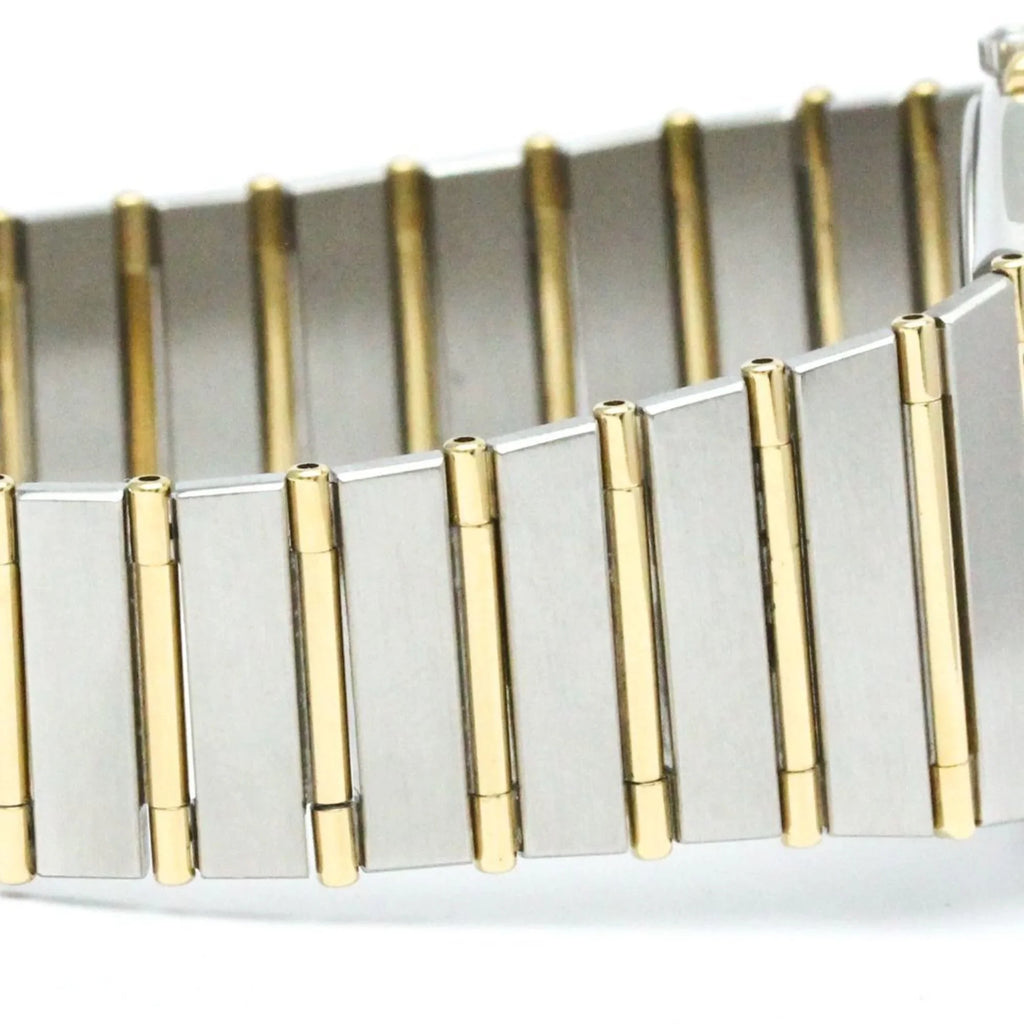 Polished Pre-Owned 18K BF566004 Watch Constellation Gold OMEGA Day Date 396.1070 Steel (Good)