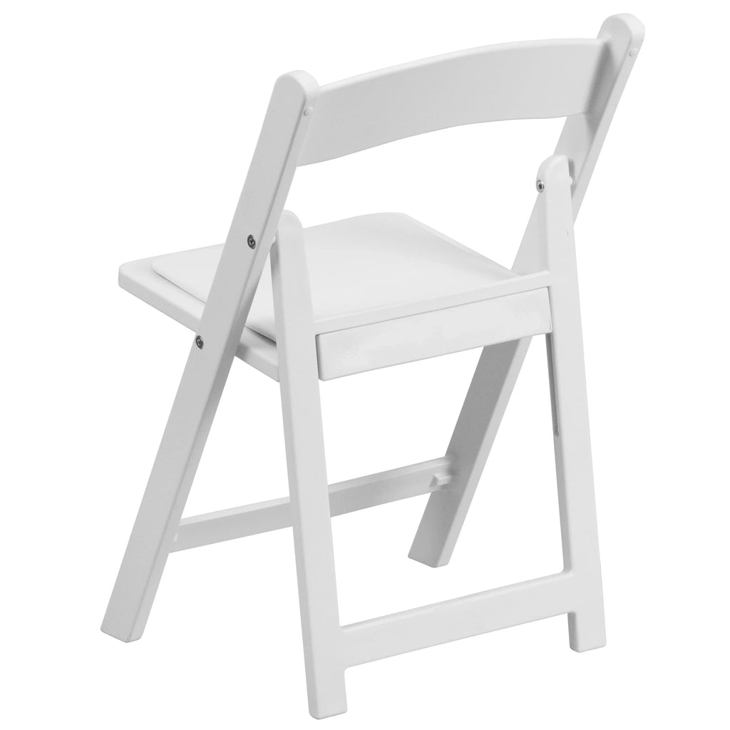 Seat Padded Furniture Resin White Flash Pack with HERCULES White 11 Vinyl Chair Kids Folding
