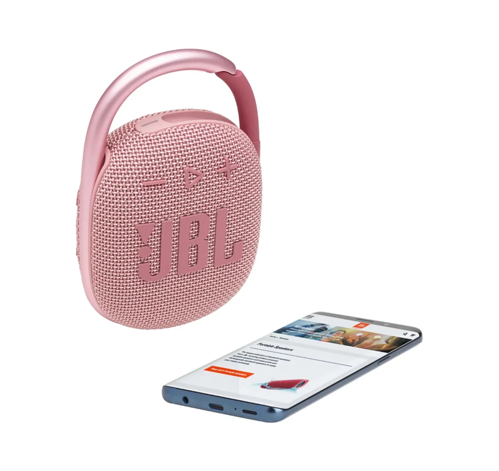Kit Pink and divvi Speaker Bluetooth JBL Case Clip 4