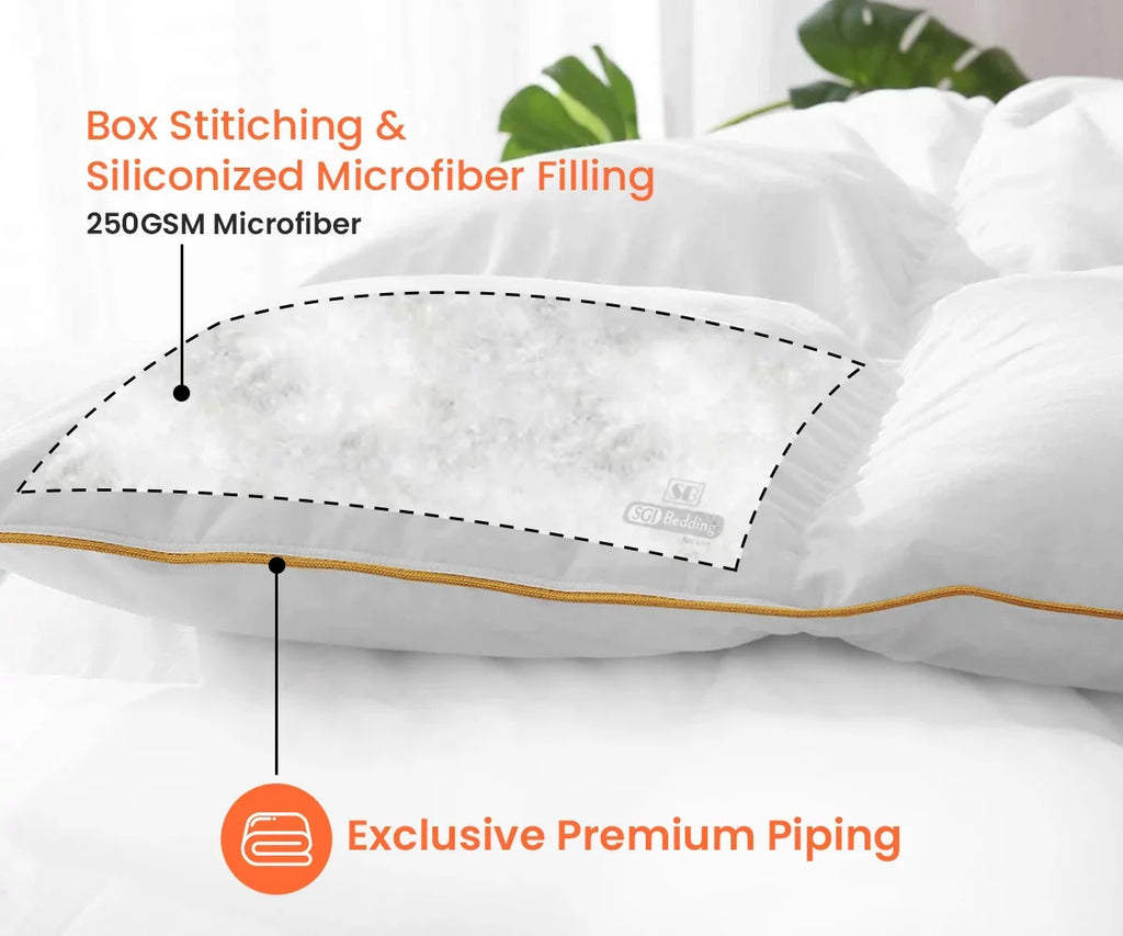 With Premium Super King GSM Cotton Fluffy Mediterranean Duvet Count Egyptian Thread Pinch Blue Insert Soft with Plush Microfiber Pillowcases Matching & Piping Fill Siliconized 1000 300 Shell Comforter