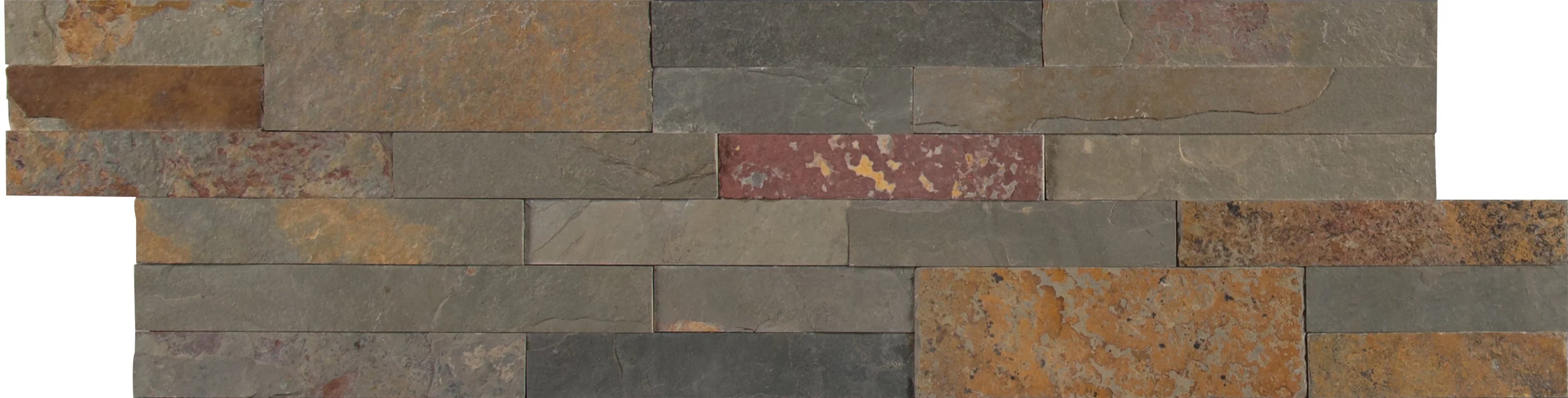 and sq. in. Stick 22 Wall / Slate in. Tile x Gold (13.80 Rush ft. Natural Peel Veneer MSI case) 6