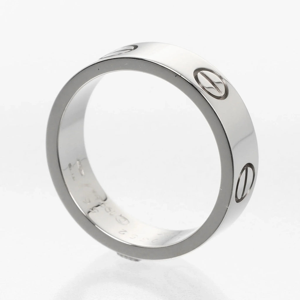 No. Gold Love (Good) Ring CARTIER Approx. 15 I122924022 Pre-Owned Cartier White WG 7.9g K18
