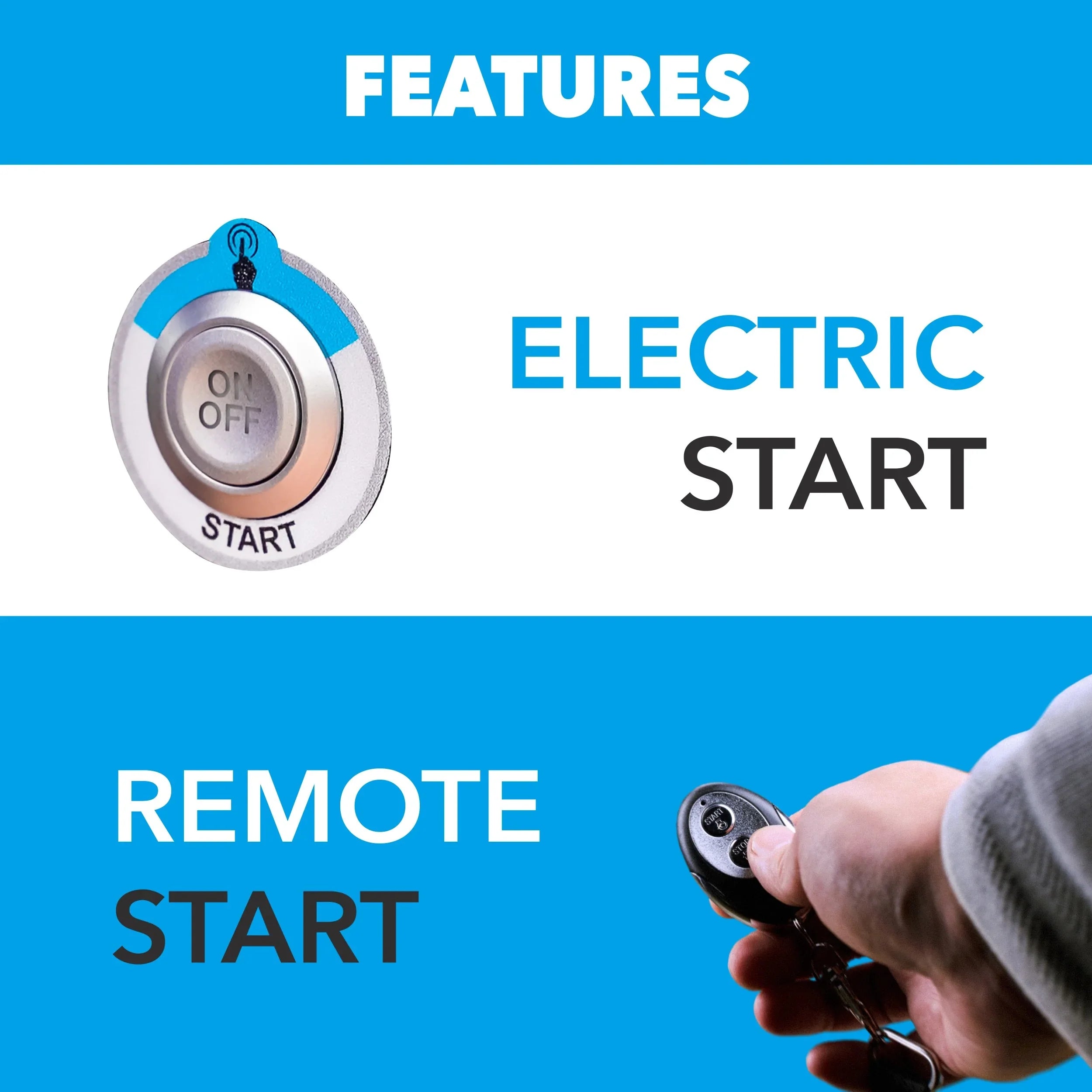 Fuel Ready and Sentry Dual RV CO Generator Start 5000-Watt with Pulsar Inverter Remote