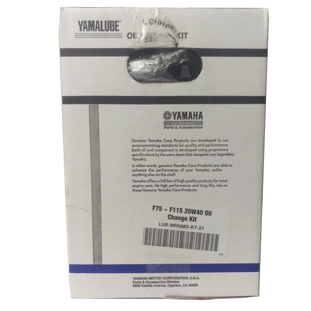 LUB-MRNMD-KT-21 Change,Filter OEM New Kit Outboard Service Oil F75-F115, Yamaha