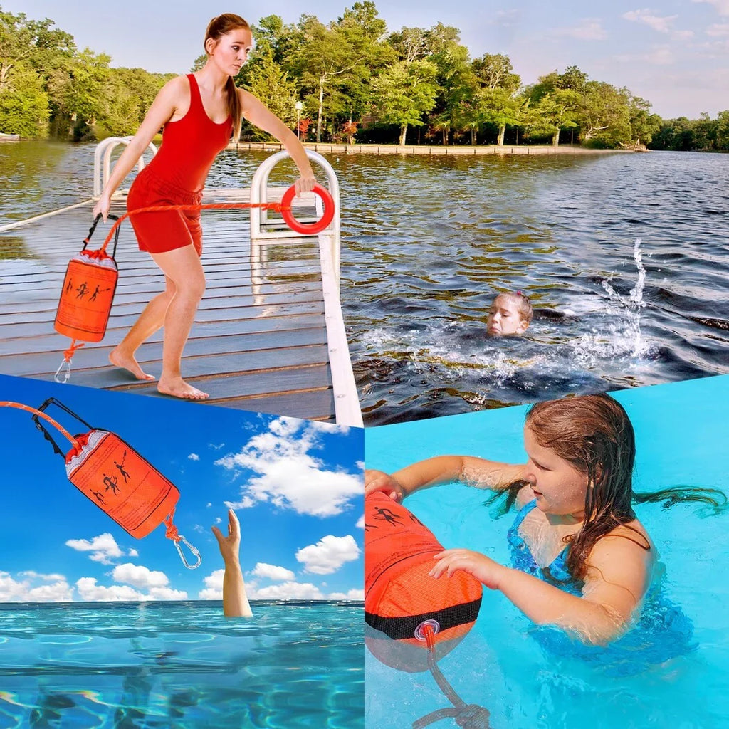 First Safety with Throw for for and liquid Aid Rafting, Device Equipment Boat and Raft Kayaking Bag Feet Rope, Rescue 70 of