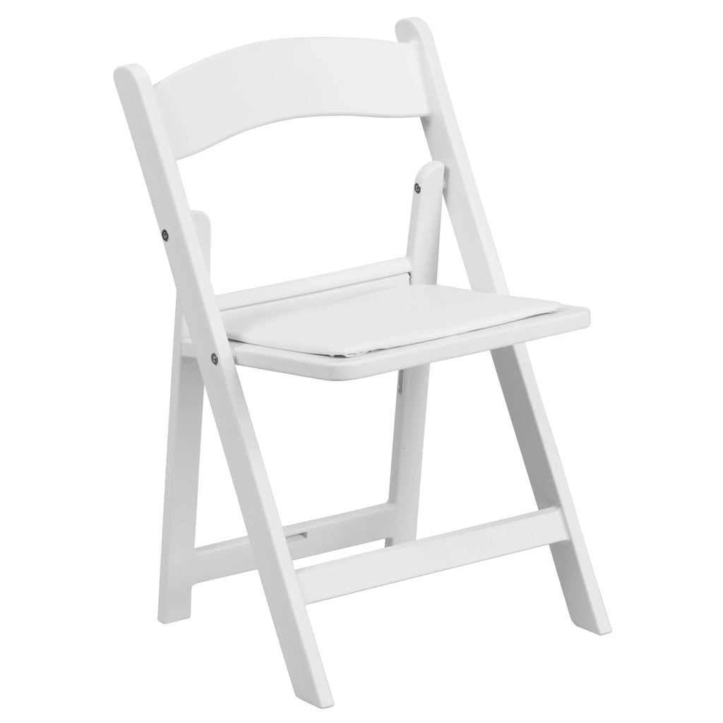Seat Padded Furniture Resin White Flash Pack with HERCULES White 11 Vinyl Chair Kids Folding