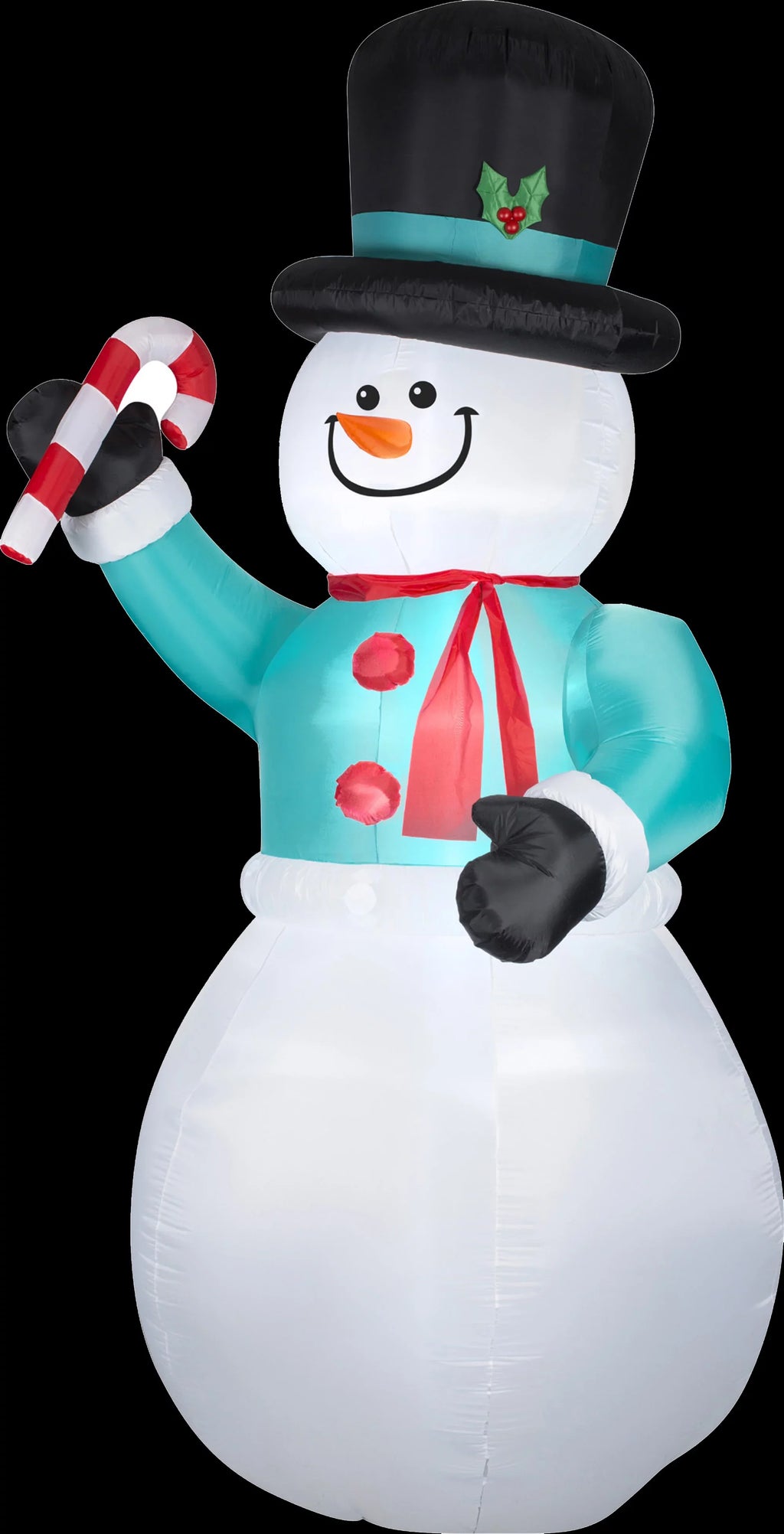 Candy Cane with Decoration Snowman Christmas Airblown
