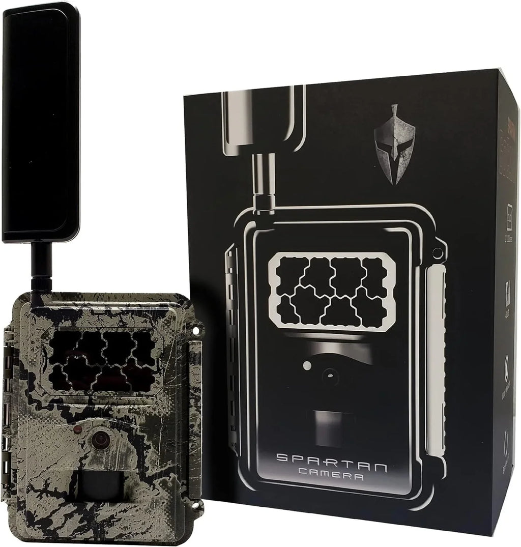 Spartan with Case, LTE Screen SD GoCam Card, and Cloth Security Wireless VERIZON Cleaner Batteries, Spudz Camera 4G Microfiber