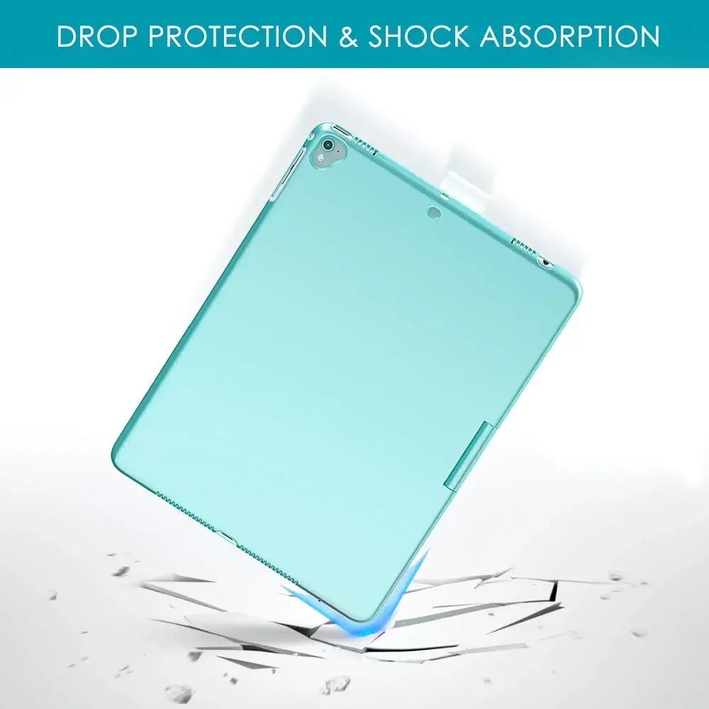 Generation iPad with iPad 10.2-inch Protective 10.5, 7th 8th 9th Typecase Backlit Cover Holder Gen, Trackpad (2020), Case Pencil Generation (2021), Keyboard for Slim (Seafoam) 3, with Wireless Pro Air