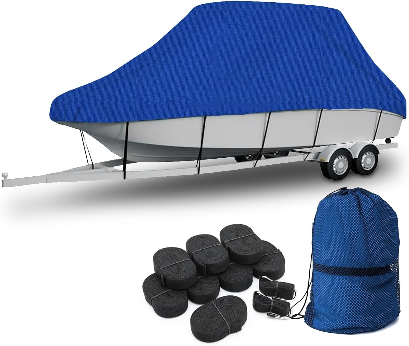 Boat Seal Long Skin Semi-Custom 19' Cover with 102" 1200 Top Wide T-Top/Hard and 6" Boat Fishing