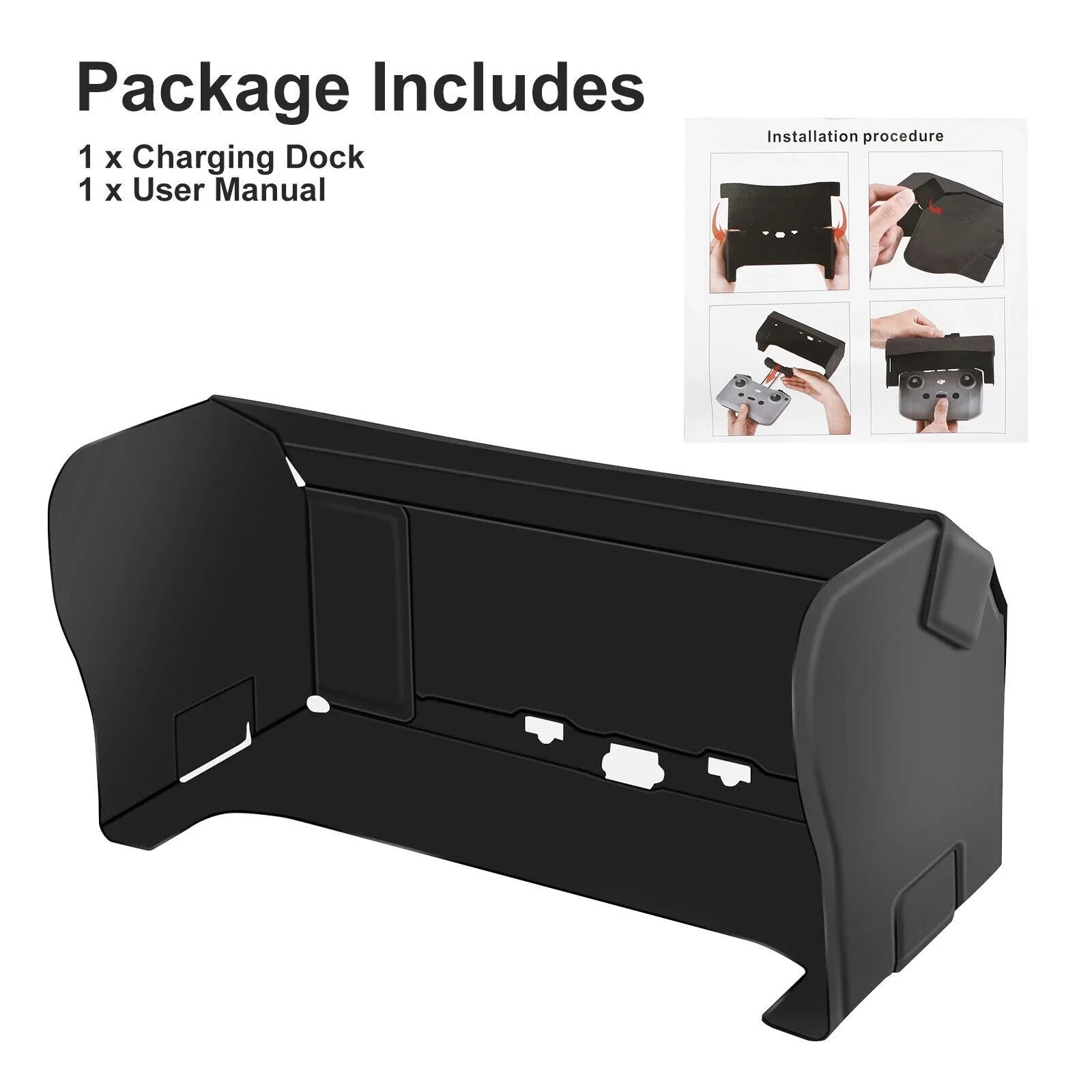 Remote Mini 2 Hood Air for Mavic Drone DJI 2 Control Foldable Phone Shade Sun PU