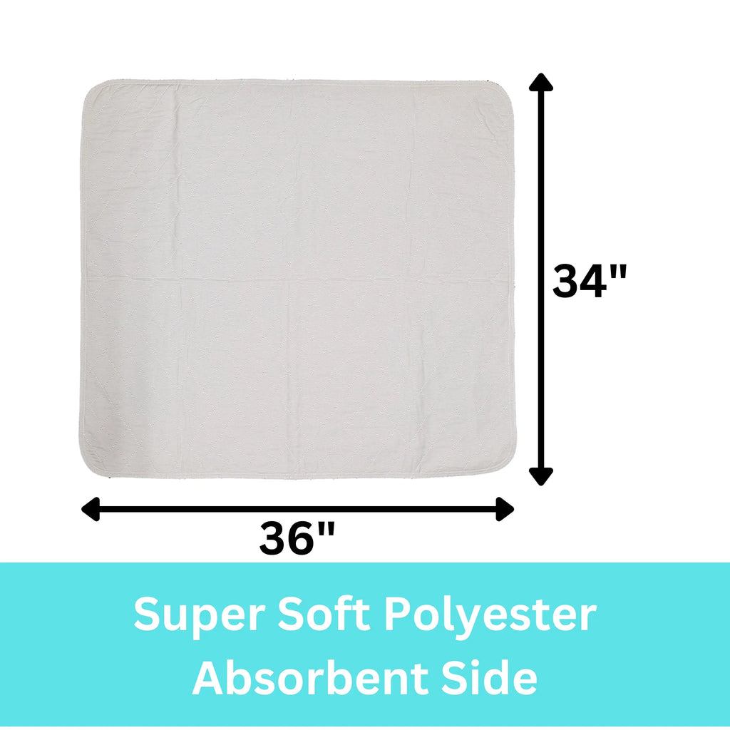 Pad Incontinence Bed Underpad Protection - Washable Pack Urinary x 4 36 Absorbent 34