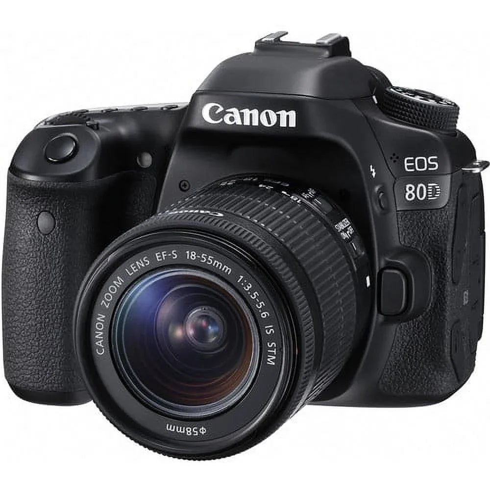 Camera Lens+ with EOS Advanced image DIGIC DSLR Canon CMOS 18-55mm 6 sensor APS-C 24.2MP Bundle and processor 80D