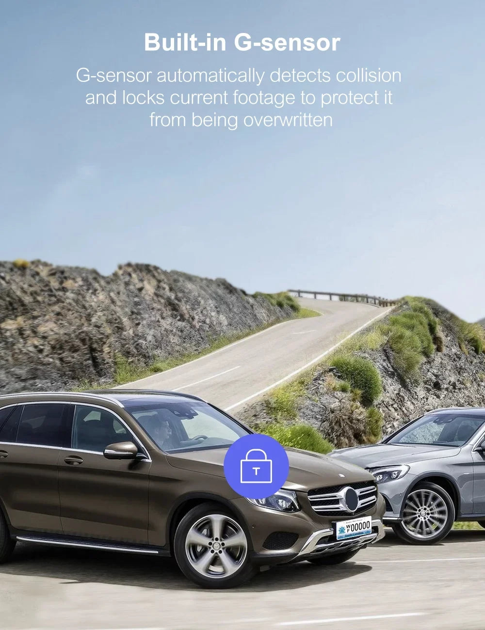 Wide Dash Screen, Vision, and for G-Sensor, Cam Dash Crosstour Rear,1080P WDR, 170° with Camera Night Mode Inch Support Cars Recorder with IPS Loop 128GB Parking Angle, Recording, Front 3