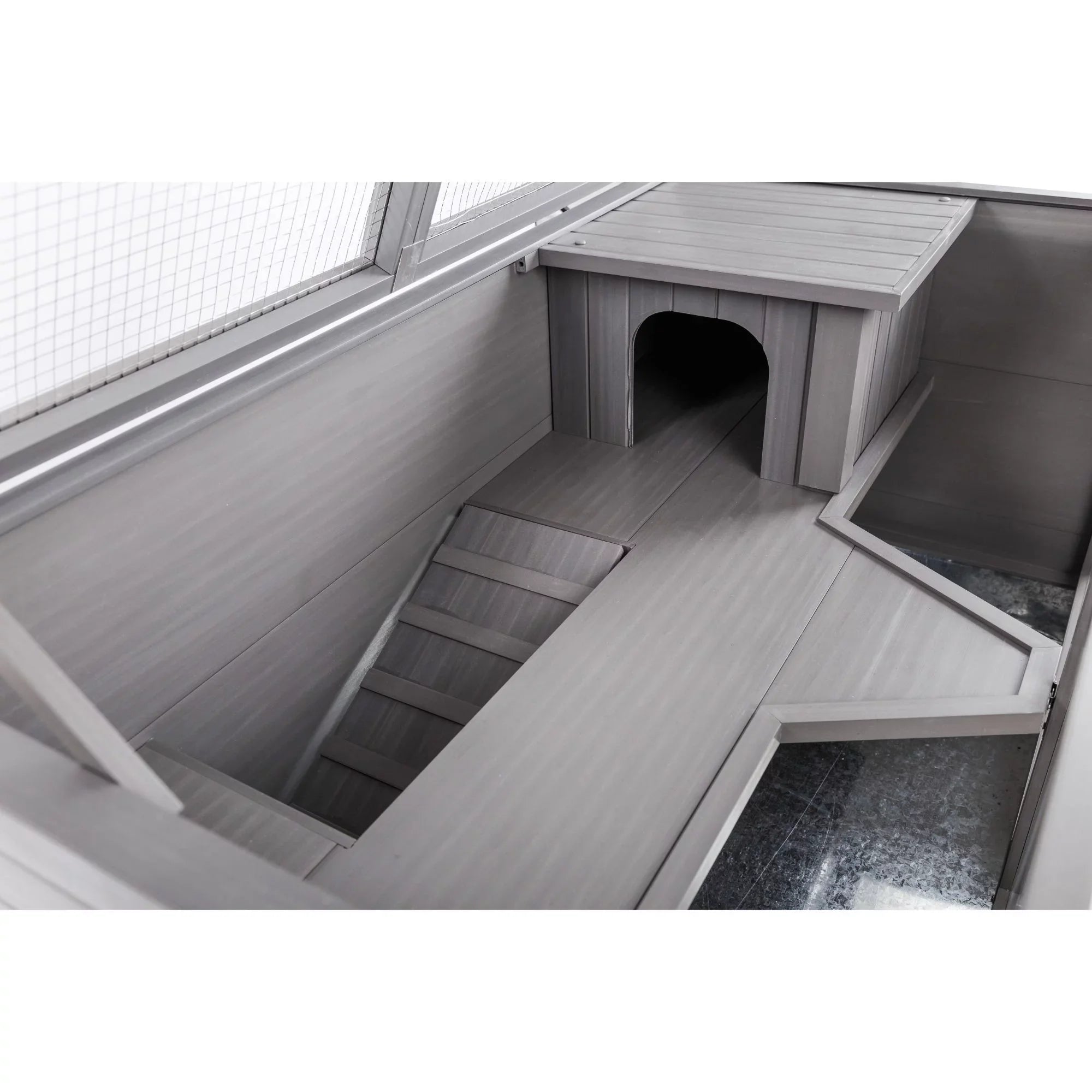 Grey ECOFLEX® Indoor Habitat-Nantucket Avenue Jumbo Hutch Rabbit Park