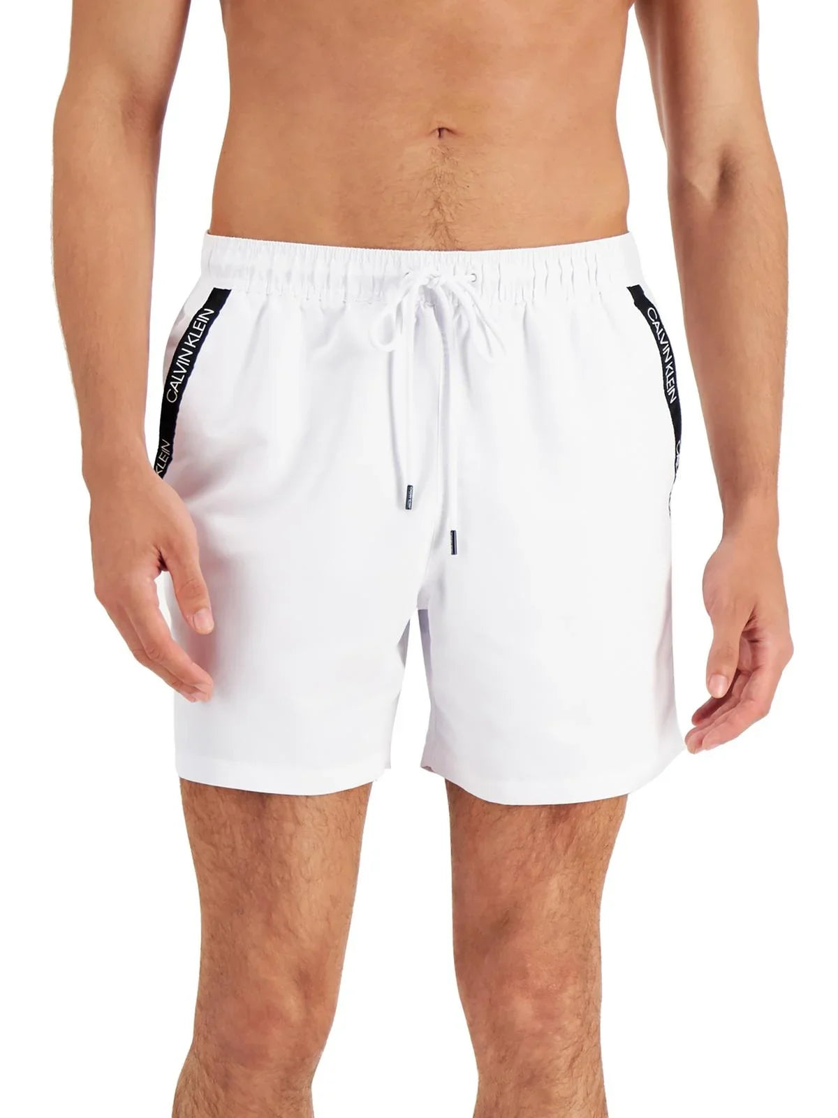 Drawstring Swim Pockets Klein Mens Calvin Trunks