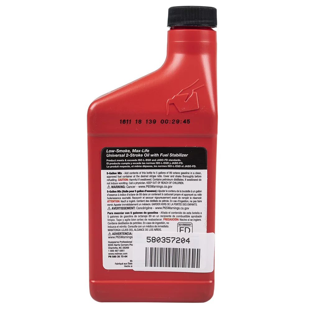 RedMax 12pk Cycle w/ 2 Oil 13oz Bottles 50:1 Stabilizer Stroke Synthetic Fuel