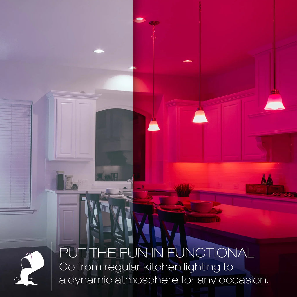 Light CRI Full Equivalent LED ZigBee BR30 SMART+ Sylvania Color 2-count High 65W Bulb,