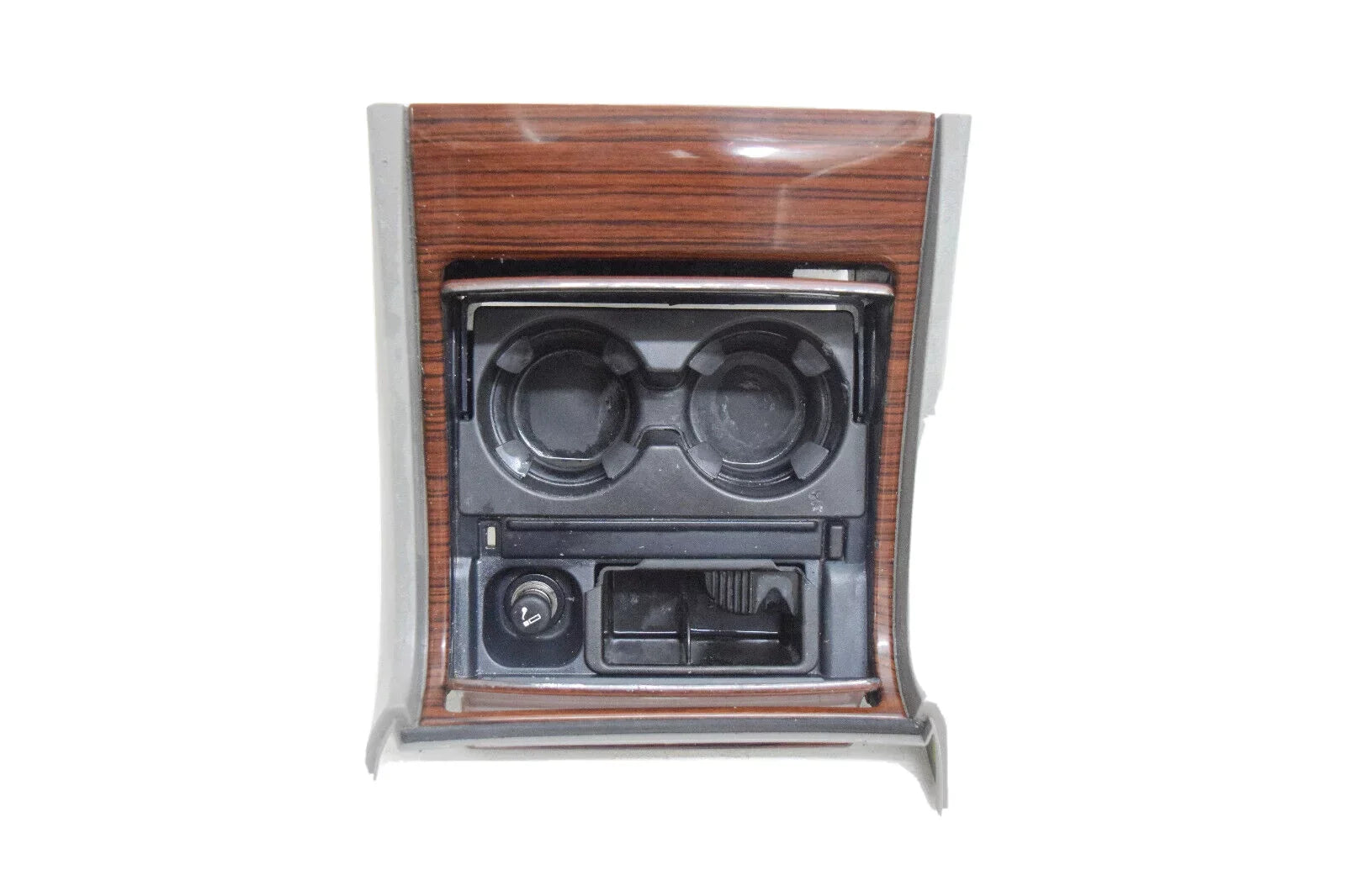 Woodgrain 06 Holder + Center With 03 Compatible Escalade Cup Console 05 Gray 04 Cadillac