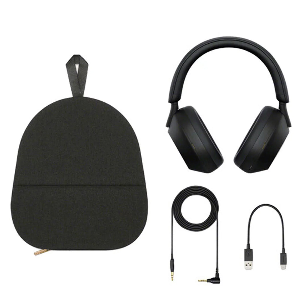 Hands-Free 30 Over-Ear Control Charger Alexa WH-1000XM5 Headphones with Time, Charging Kit Calling, Wireless Voice Cube (Black), Hours Playback - Noise-Canceling Portable and