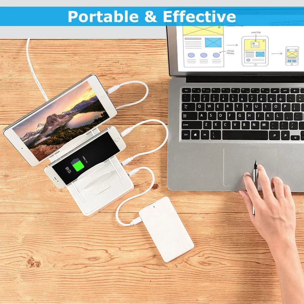 Dock Android USB Multiple - Cell USB Station Charging 6 for Fast Phone, Charging Organizer , with , for Devices iPhone Ports Phone