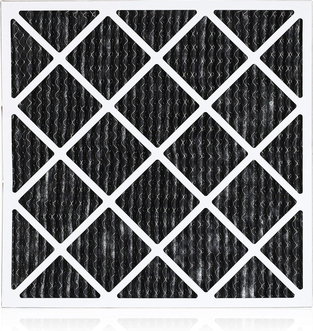 (12-Pack) MERV Activated Filterbuy AC Pleated with Filters Eliminator Odor 8 20x24x1 Air HVAC Furnace Carbon