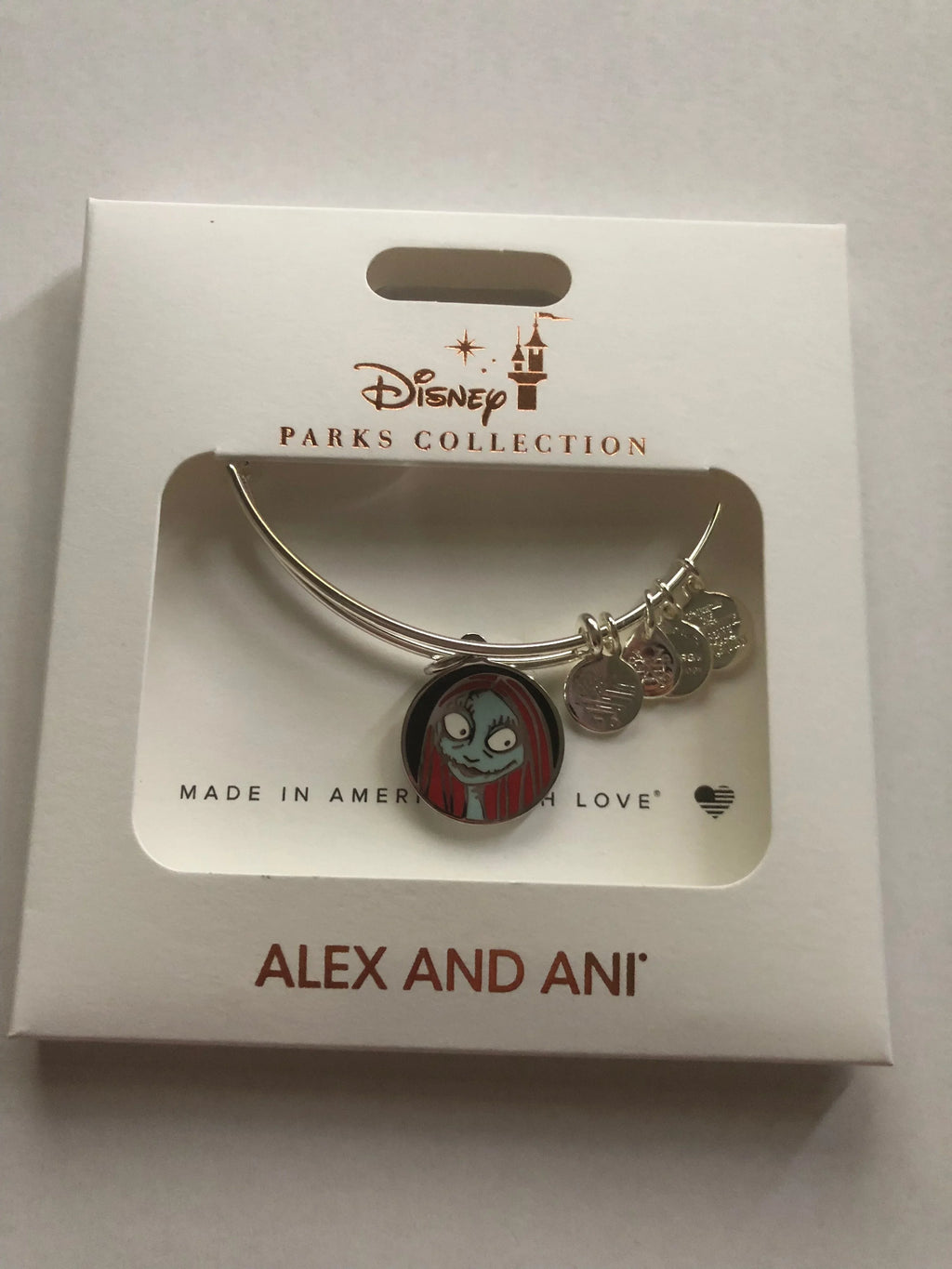 Finish Bracelet Disney Ani Jack Box Alex Sally and New and Parks Bangle Silver