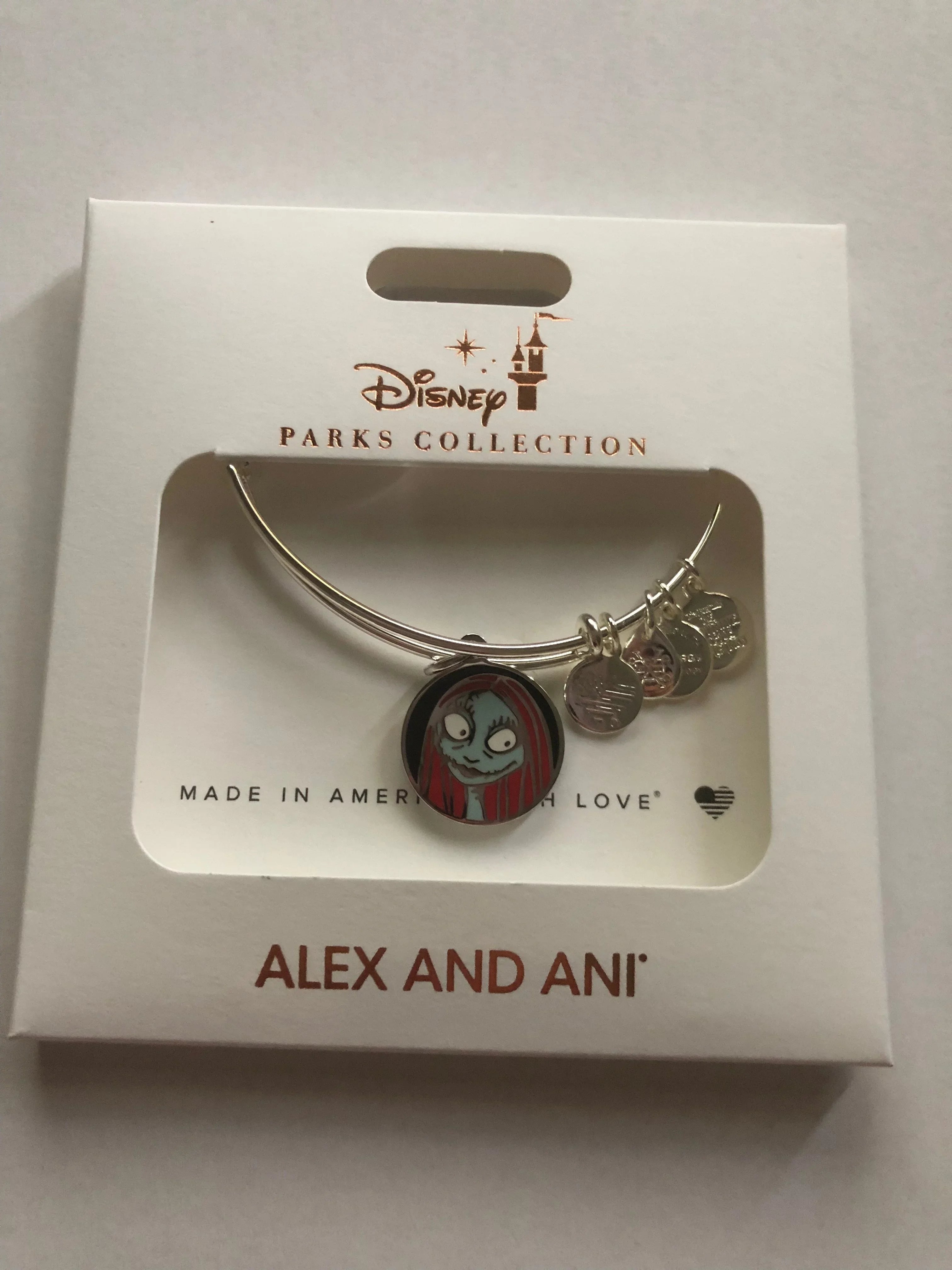 Finish Bracelet Disney Ani Jack Box Alex Sally and New and Parks Bangle Silver