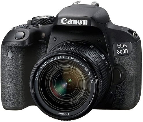 Digital SLR EF-S EOS Camera Canon 800D 24.2MP w/ Lens 18-55mm