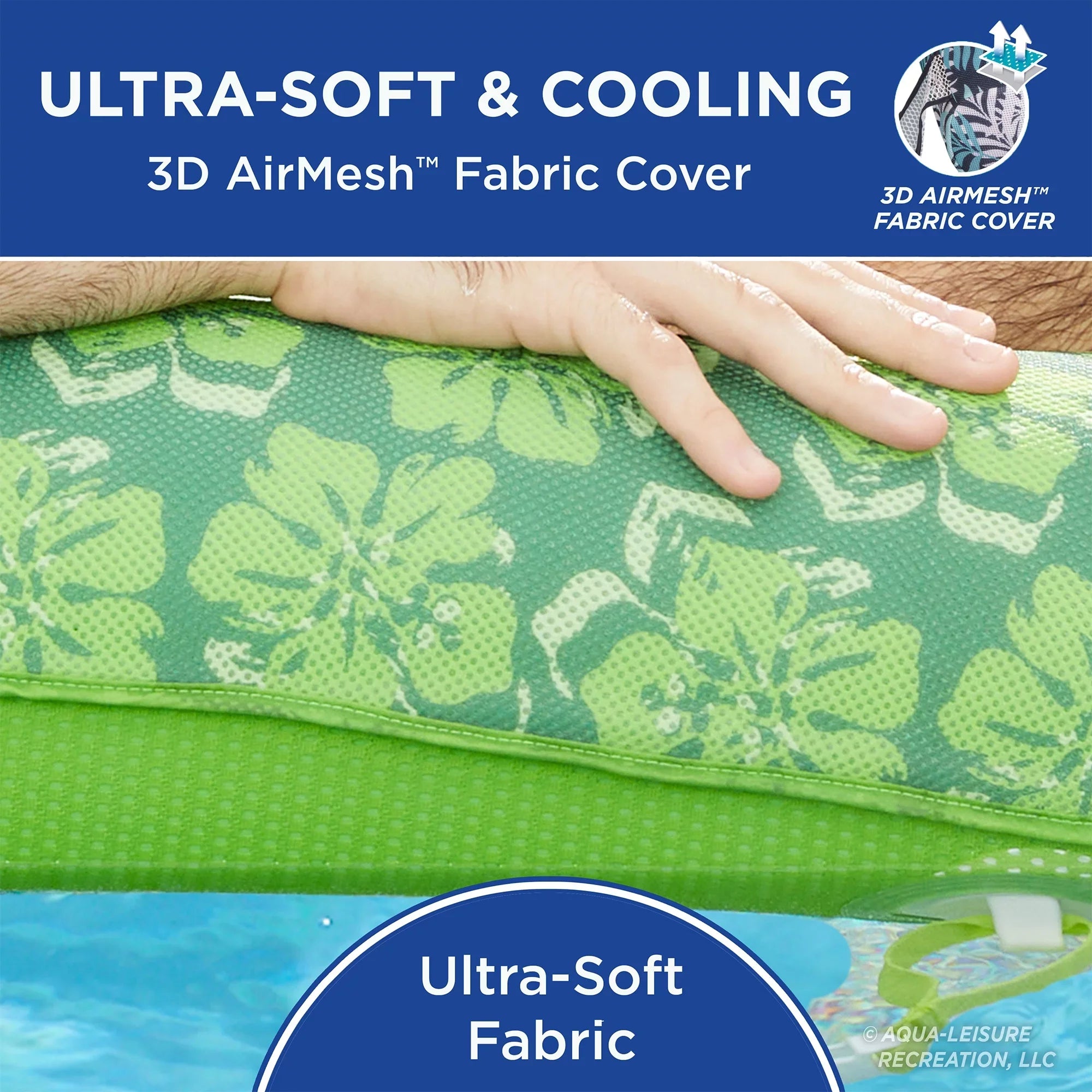 2in1 Floral & Aqua Leisure Lounger, Campania Pool Zero Gravity Float