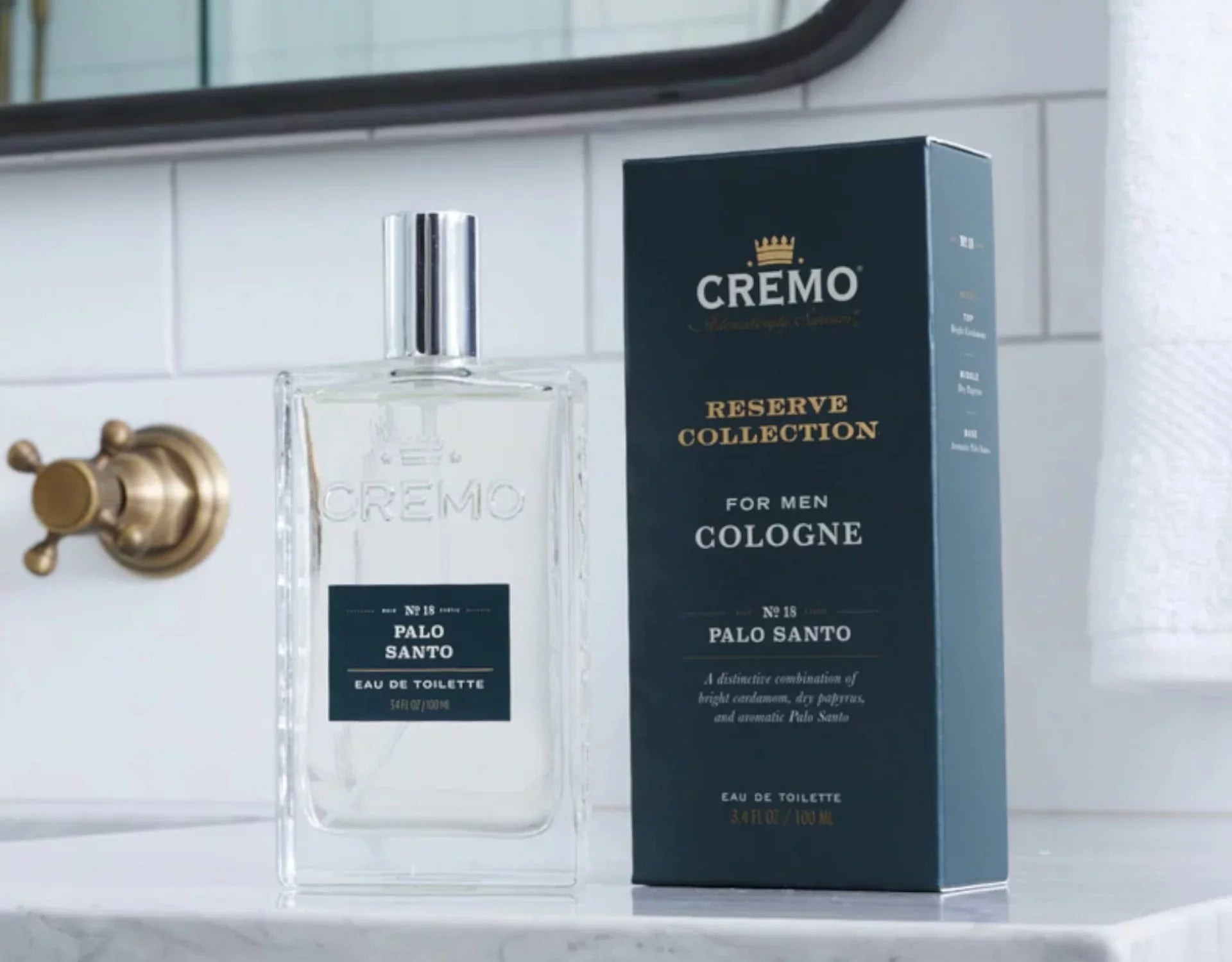 Pack Cologne Oz. 3.4 Fl. Palo 3 - Santo, of Collection Reserve Cremo Men 18 No. For