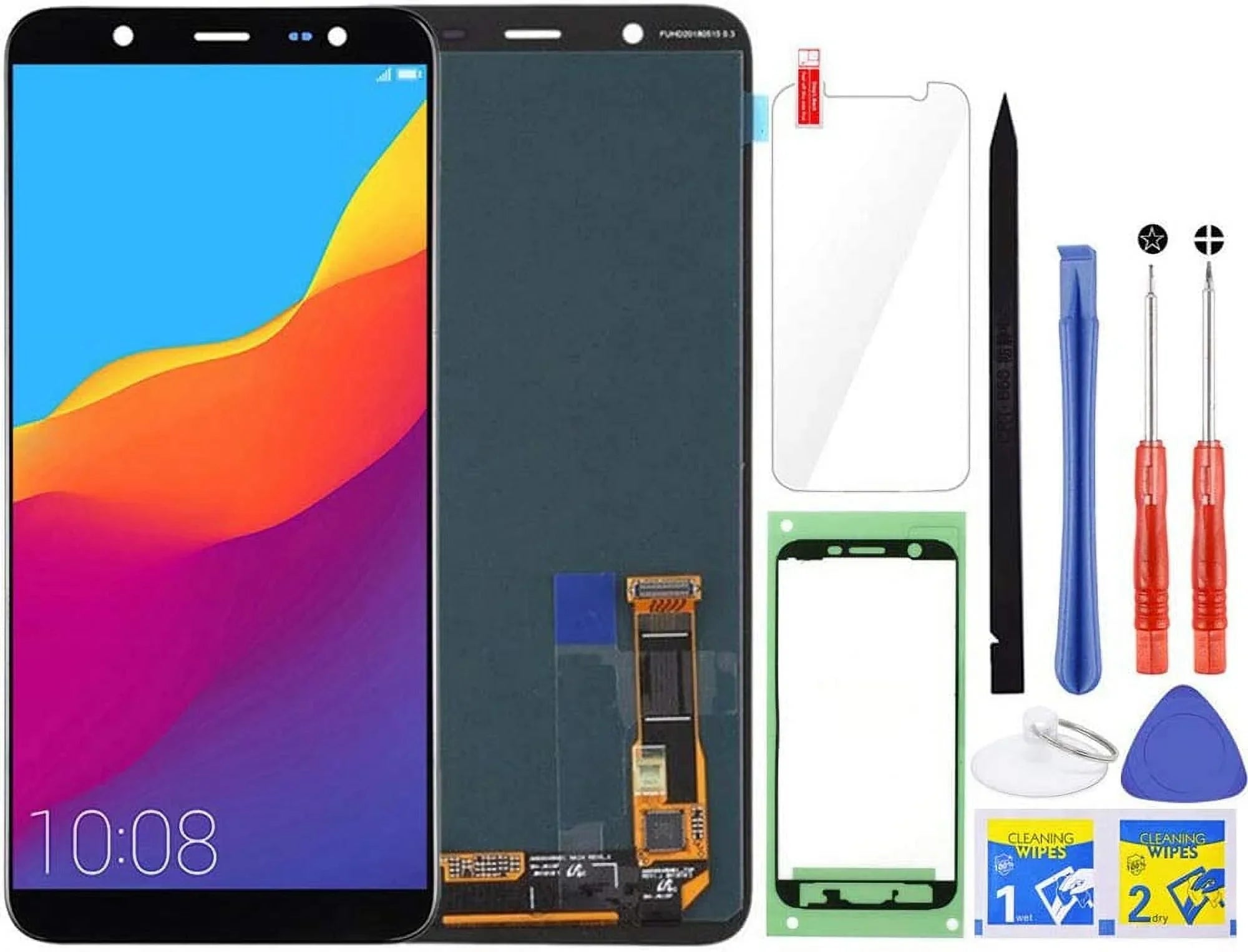 J810 Screen J810F/DS Screen Galaxy Replacement Display for Touch J8 Digitizer LCD 6.0" embly 2018 (Black)