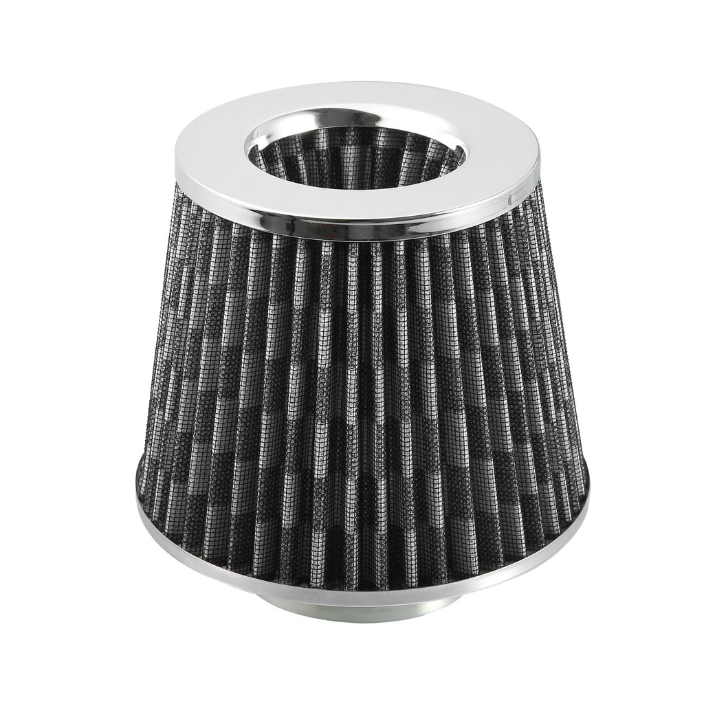 Cold Air on Air Filter Washable Pattern Carbon Cone Intake Ring Dry Fiber 2.7" 1pcs Replacement Reducer Inlet Clamp 70mm