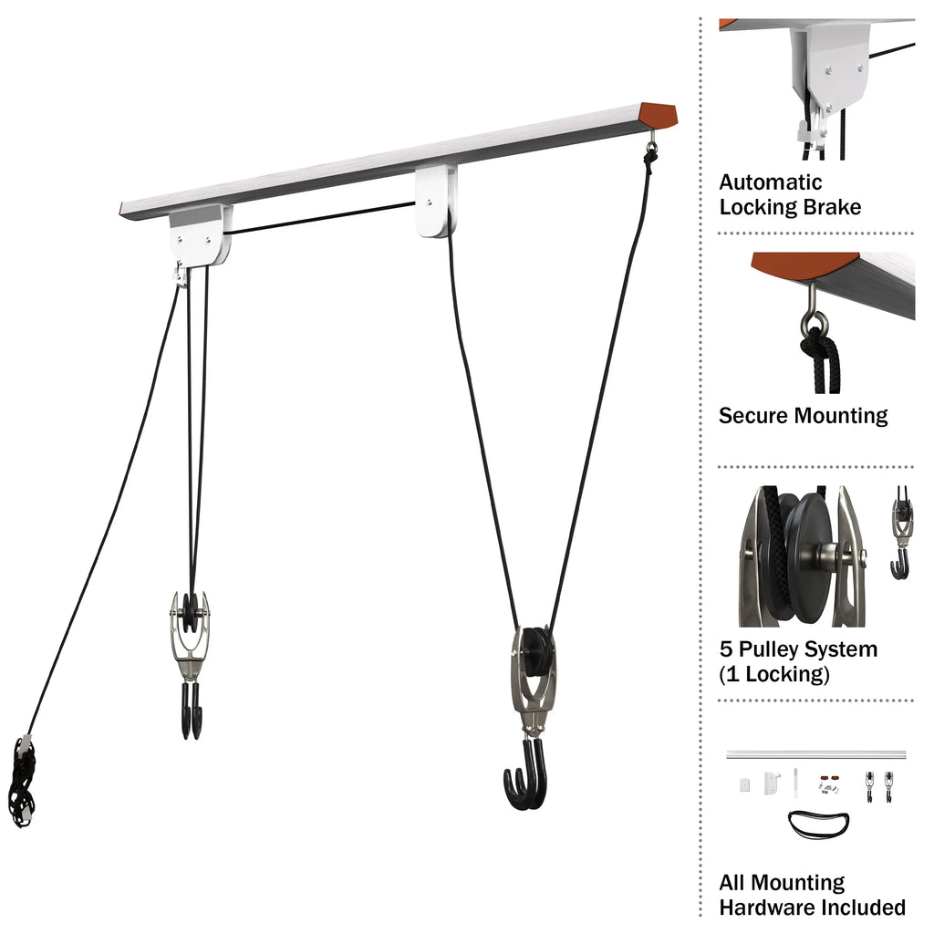 System Garage RAD Bike Storage Hanger - Cycle Pulley Overhead Hoist