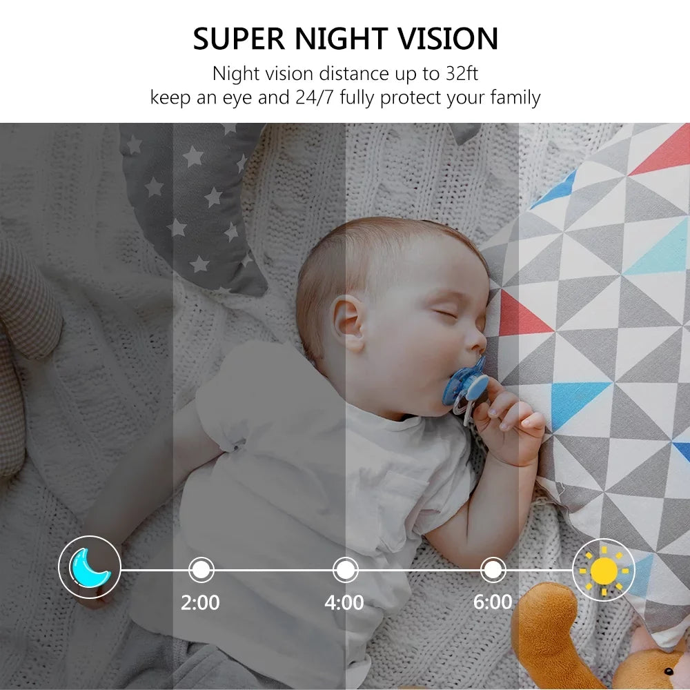 Home WiFi Monitor Baby/Pet IP AKASO Camera, with Camera, Work 1080P Camera Surveillance Alexa FHD Smart Security