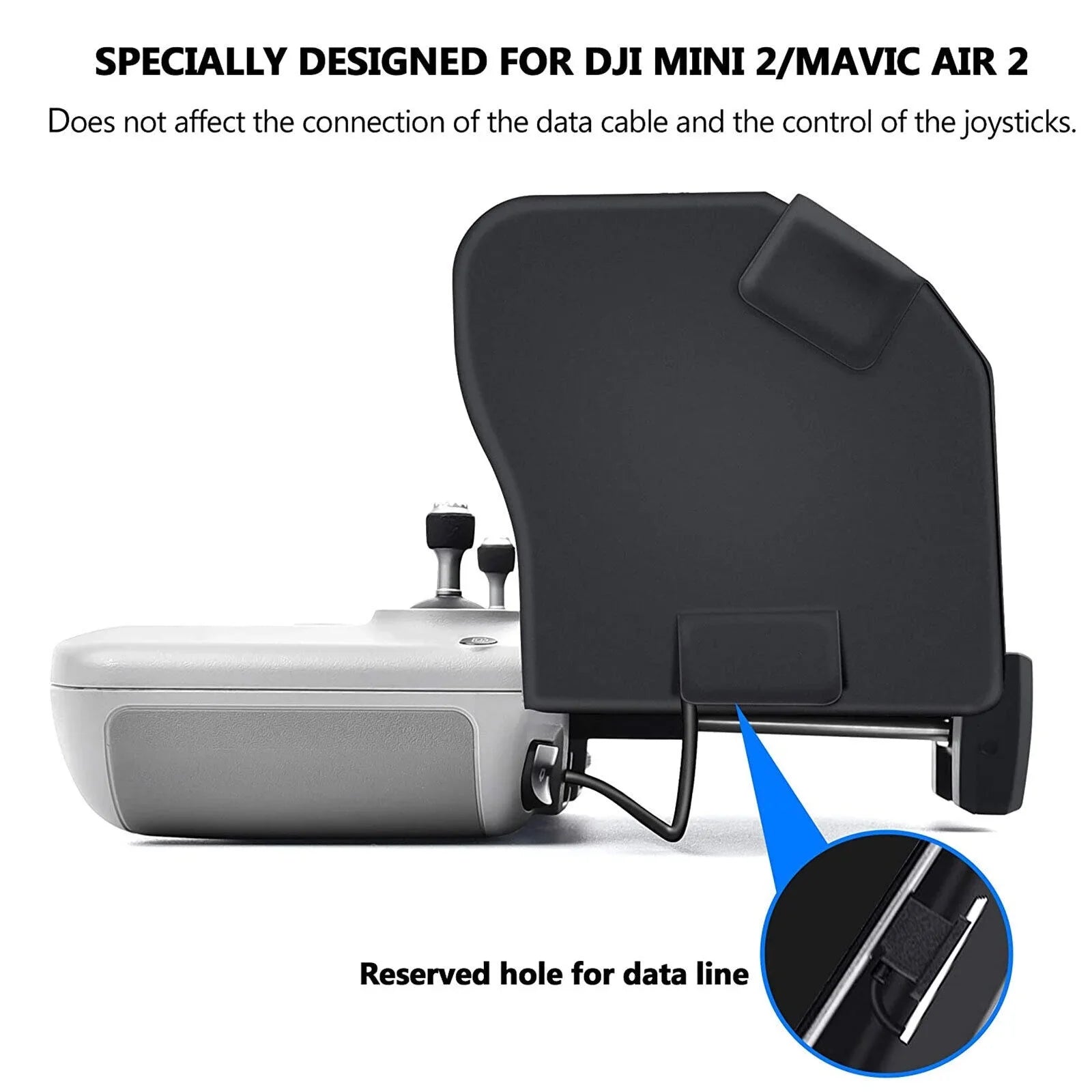 Remote Mini 2 Hood Air for Mavic Drone DJI 2 Control Foldable Phone Shade Sun PU