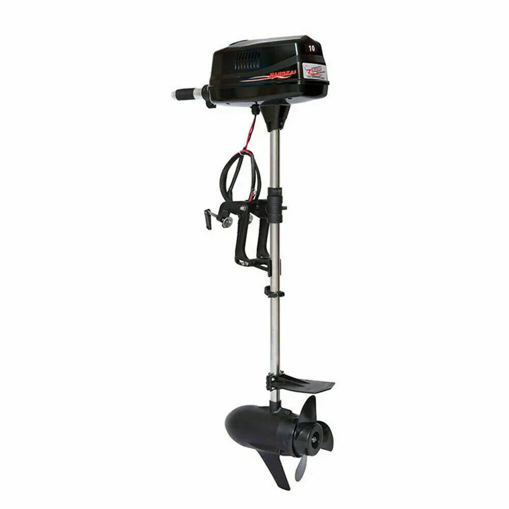 Outboard Brushless Wuzstar Electric w/Propel Engine Fishing Boat 10HP 2.2KW Motor 60V