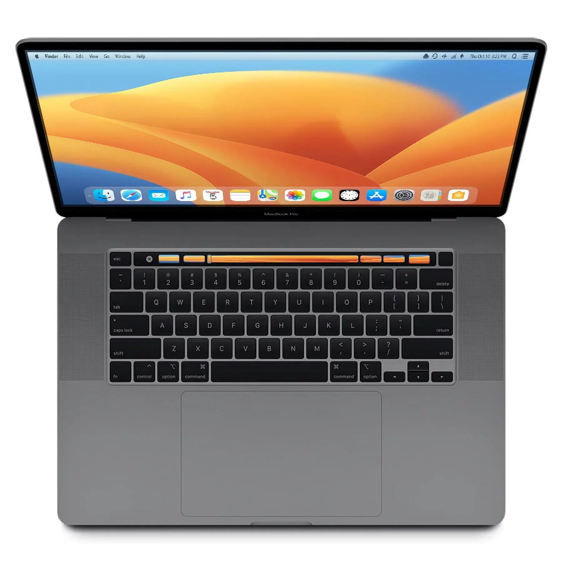 Space MacBook Big Gray SSD (Touch Pro MV912LL/A 2.3GHz (Good) 15" 512GB i9-9880H Sur Bar) Mid-2019 A1990 MacOS 32GB Pre-Owned