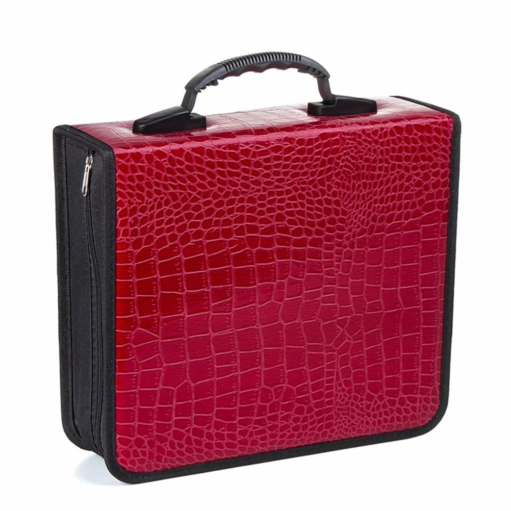 Storage 400 Wallet Binder Carrying Large NUOLUX Portable Holder Pack Organizer Cases Cd 100 Disc Case