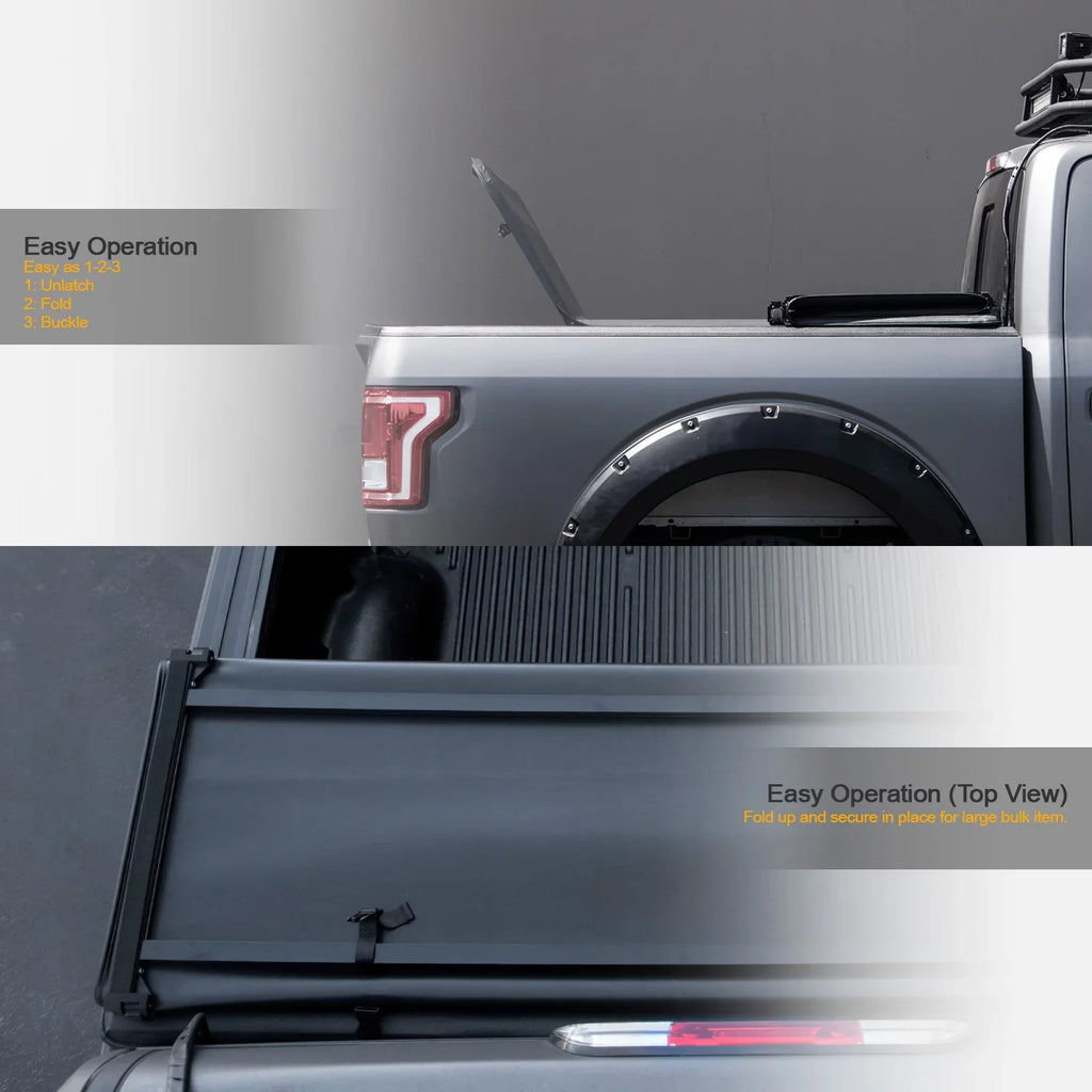 2019-2022 ) Truck ( with Ram Bed Soft Tri-Fold Tonneau 1500 Stehlen / For Cover Short Feet 68.4" Lights 733469490432 Classic LED 5.7 2009-2018 Bed