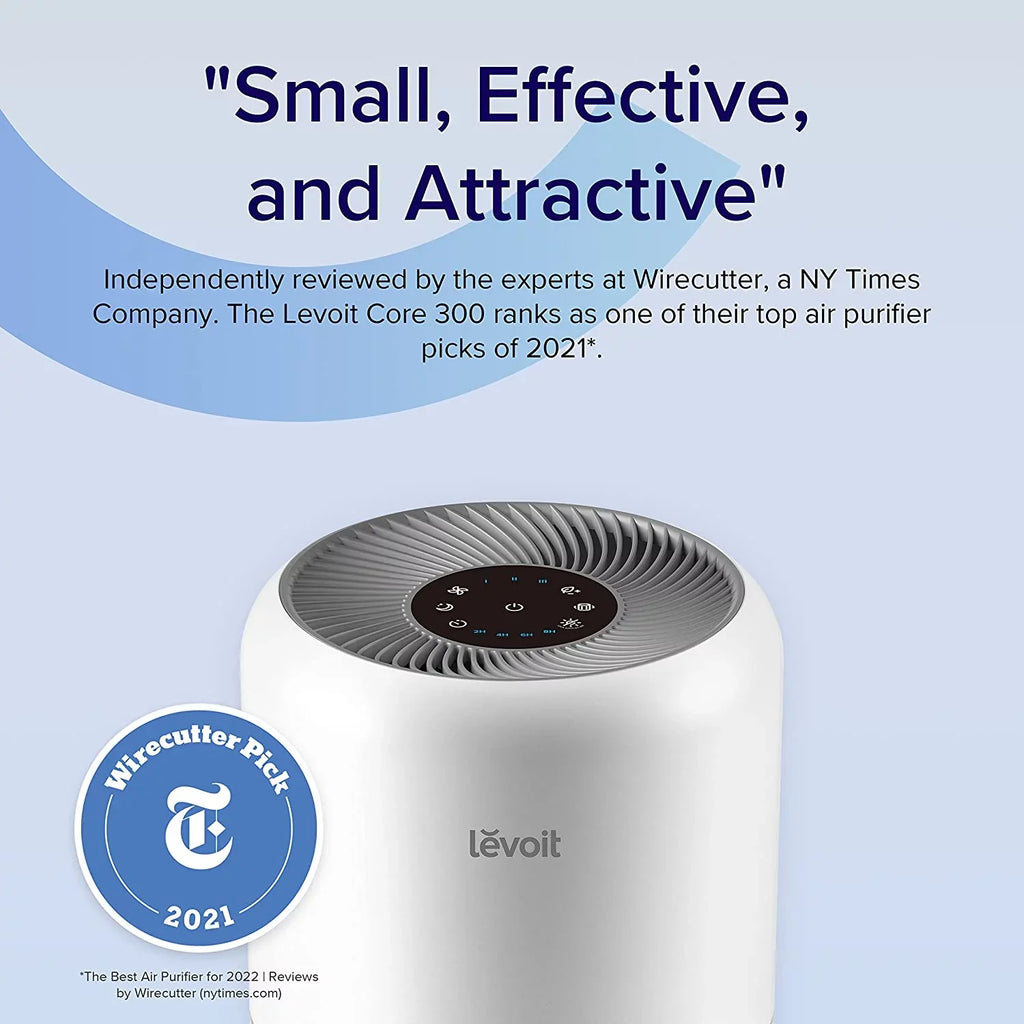 Asthma, Core 300-RAC, White for Allergies Air Up to 547 Purifier Levoit and sq. ft., Large Rooms