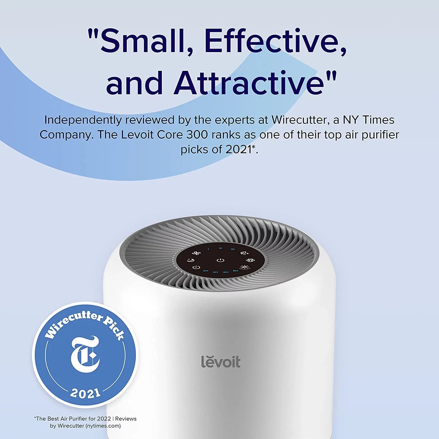 Asthma, Core 300-RAC, White for Allergies Air Up to 547 Purifier Levoit and sq. ft., Large Rooms
