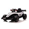White W/Remote Blazin' 12V F1 Operated Years 3 on up Wheels and Battery Ride