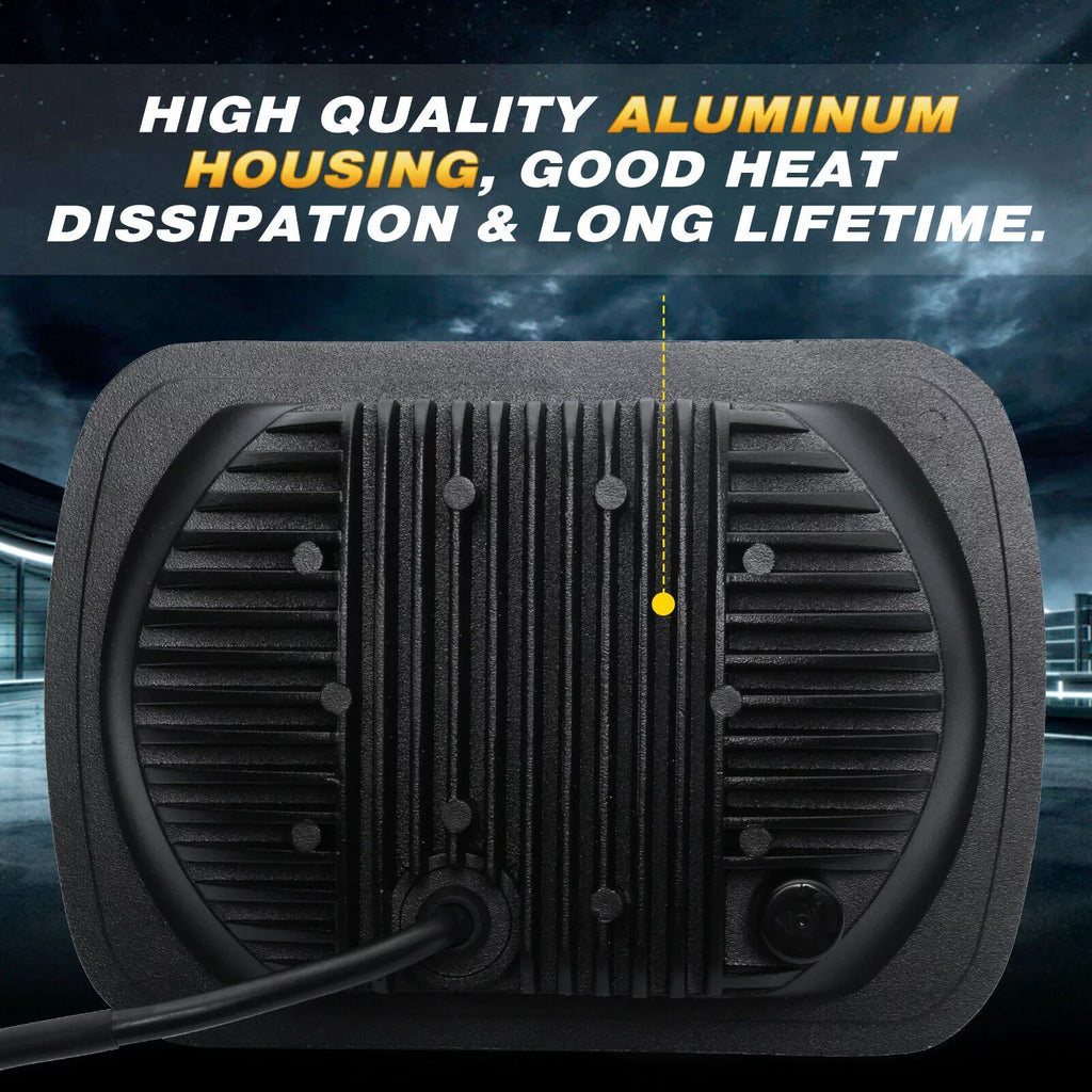 Jeep LED XJ For Headlight Chevrolet 5x7" Pair 7x6" Lo Beam Cherokee Hi 400W DRL