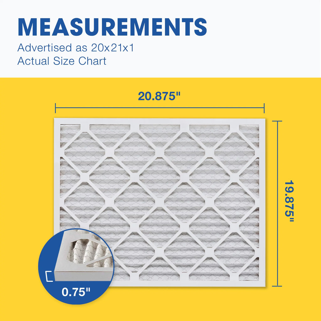 11 Filter, AC Pleated Furnace Aerostar Air Pack Filter, 20x21x1 6 Air MERV