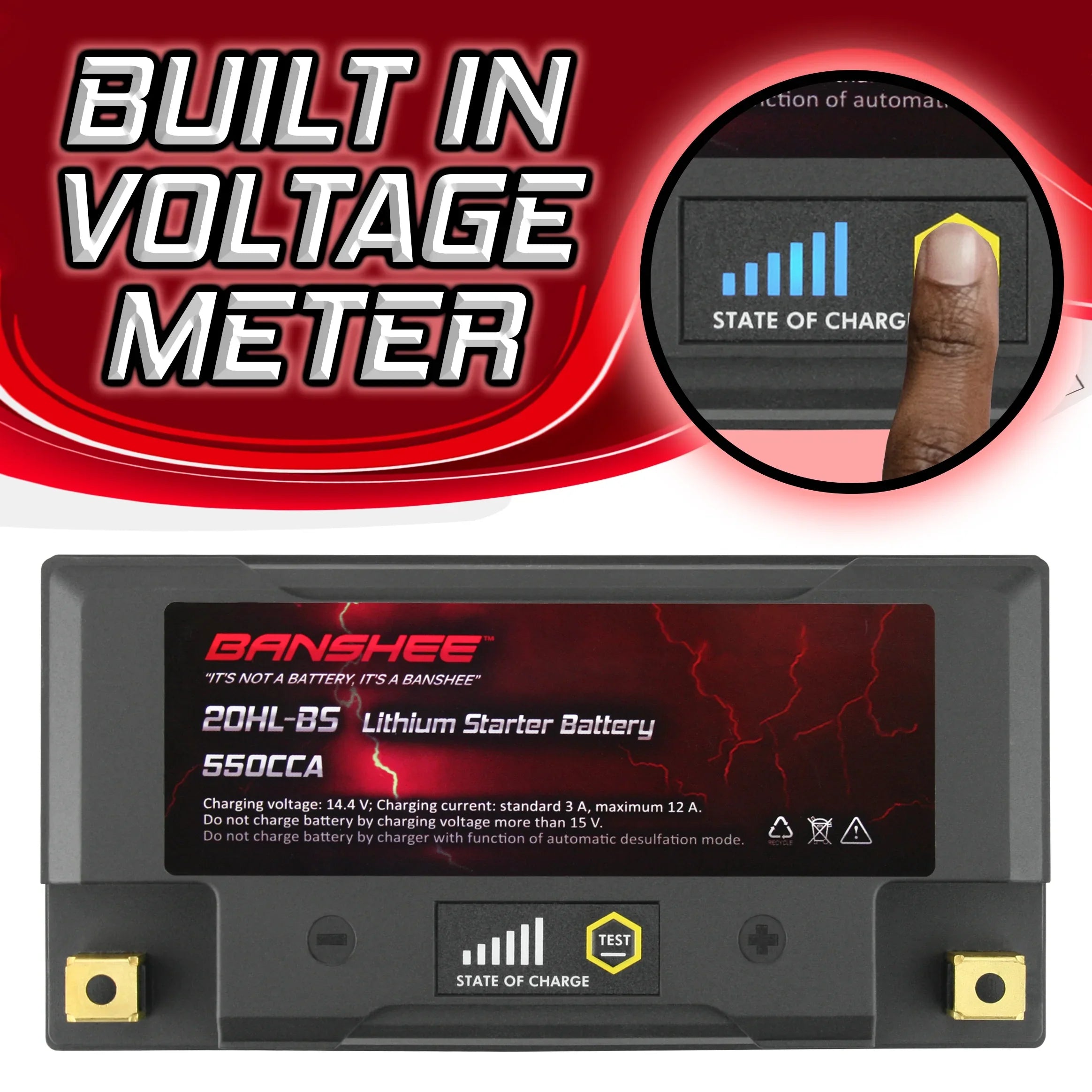 Horse Iron Compatible Ranger with American Battery 2002 Motorsports 2001 LiFePO4 Banshee to YTX20L-BS