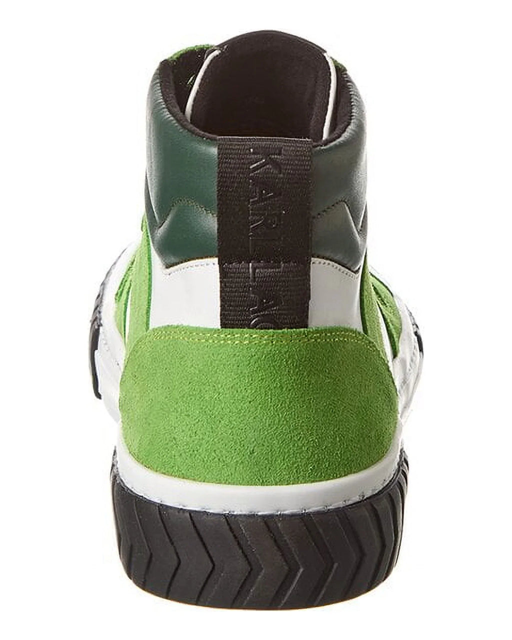 KARL Green Leather Mid-Top 10.5, LAGERFELD Sneaker,