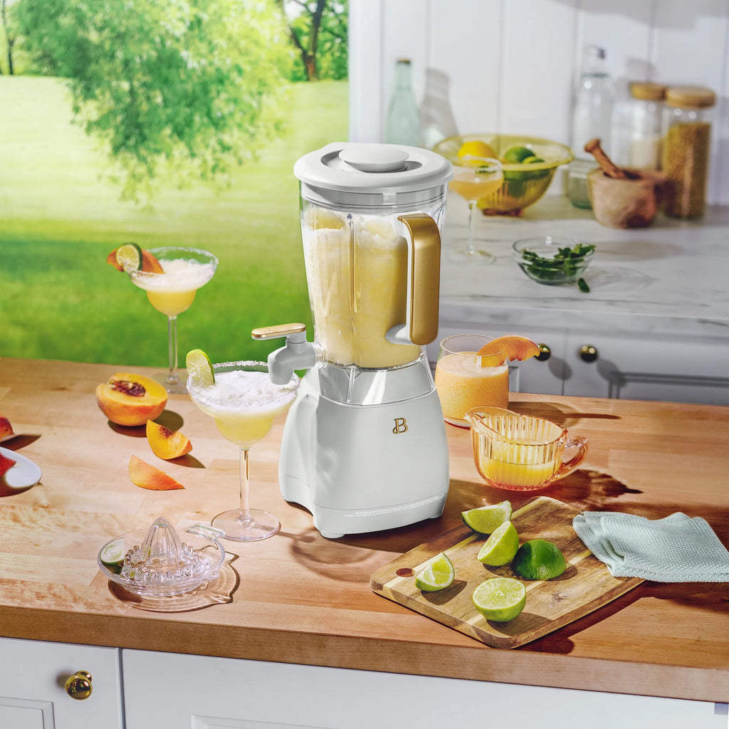 by White Barrymore 4-Speed Frozen oz Slush 60 Crush Beautiful Icing Drew Drink Maker,